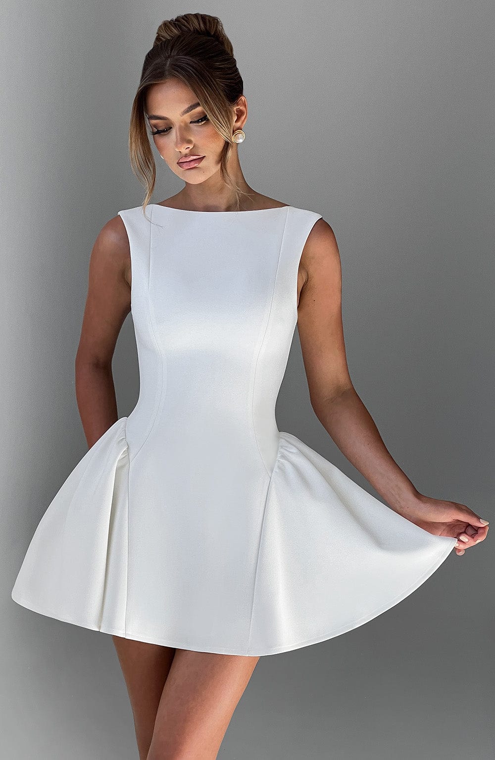 Trancoso Mini Elbise - Fildişi