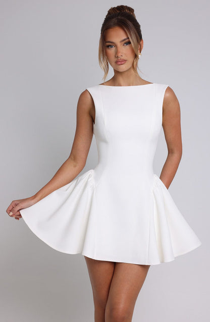 Trancoso Mini Elbise - Fildişi